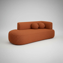 Ver imagem 5 de Sofá Orgânico Versátil Abby 160 Cm - Zahav Estofados:bouclê/terracota