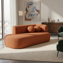 Ver imagem 1 de Sofá Orgânico Versátil Abby 160 Cm - Zahav Estofados:bouclê/terracota