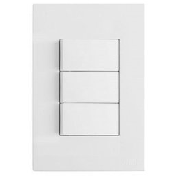 Conjunto Interruptor Triplo Paralelo 4x2 Satin Brs12061-8br - 1