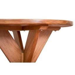 Conjunto Mesa de Jantar Redonda 1,20M com 4 Cadeiras Country em Madeira de Lei Maciça - 2
