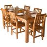 Conjunto de Mesa Mesa Mineirinha 200cm com 6 Cadeiras Confort em Madeira de Lei Maciça - Vivá Móveis - 1