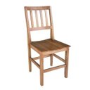 Ver imagem 4 de Conjunto Mesa de Jantar Ripada 1,20M com 4 Cadeiras Confort em Madeira de Lei Maciça