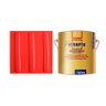 10 Pisos Tátil Direcional Vermelho Pvc 25x25 + 1 Cola 750g - 1