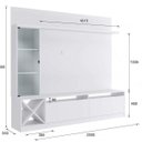 Ver imagem 3 de Estante para TV e Home Theater até 60 Polegadas 200CMX180CM 1 Porta de Veneza Branco