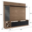 Ver imagem 3 de Estante para TV e Home Theater até 60 Polegadas 200CMX180CM 1 Porta de Veneza Marrom