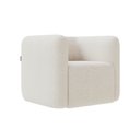 Ver imagem 6 de Poltrona Decorativa Sala de Estar Trinidad Base Fixa Bouclê Off White G33 - Gran Belo