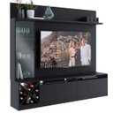 Ver imagem 2 de Estante para TV e Home Theater até 60 Polegadas 200CMX180CM 1 Porta de Veneza Preto