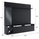 Ver imagem 3 de Estante para TV e Home Theater até 60 Polegadas 200CMX180CM 1 Porta de Veneza Preto
