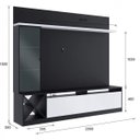 Ver imagem 3 de Estante Home Para TV até 60 Polegadas 1 Porta de Vidro Veneza 