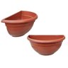 Vaso Meia Lua Parede Jardim Vertical Cerâmica Pequeno 30 Un - 1