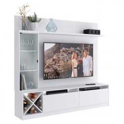 Rack com Painel para TV até 50 Polegadas com Adega e Cristaleira Sorrento  - 2
