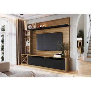 Rack com Painel para TV até 50 Polegadas com Adega e Cristaleira Sorrento 