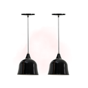 Ver imagem 1 de Kit 2 Luminárias Pendente Pião Teto Cozinha Sala Quarto Luxo Cor:Preto