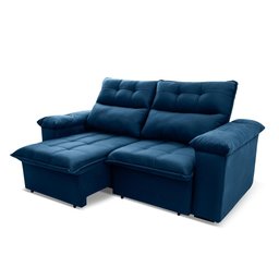 Sofá Retrátil Reclinável Verona 1,80m Suede Velut Molas Ensacadas - King House - 8