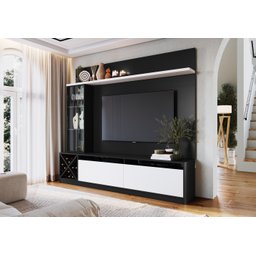Rack com Painel para TV até 50 Polegadas com Adega e Cristaleira Sorrento  - 1