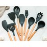 Kit Utensílios Silicone para Cozinha Premium 12 Peças - Preto - 9