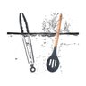 Kit Utensílios Silicone para Cozinha Premium 12 Peças - Preto - 5