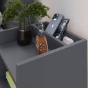 Ver imagem 3 de Mesa de Cabeceira para Quarto Decoração Pés Palito Cinza