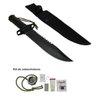 Faca Rambo  Combate Militar Caça Pesca Bainha Nylon - 2