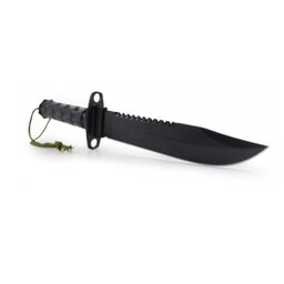 Faca Rambo  Combate Militar Caça Pesca Bainha Nylon - 3