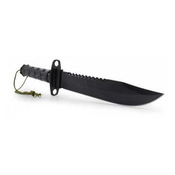 Faca Rambo  Combate Militar Caça Pesca Bainha Nylon - 4