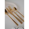 Faqueiro 16 Peças Aço Inox Athenas Dourado Gold Prime - Lyor - 2