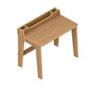 Ver imagem 1 de Mesa de Estudos com Nichos 60cm Mdf Compacta Infantil:amadeirado
