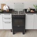 Ver imagem 2 de Fogão 4 Bocas Itatiaia Star Clean New com Mesa de Inox Preto Bivolt
