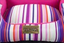 Ver imagem 3 de Cama Quadrada para Cachorro ou Gato Luppet Luxo Rosa Listras - M