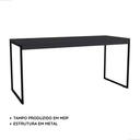 Ver imagem 4 de Mesa Trabalho Industrial Estrutura de Ferro Diretor 1,20 - Preto