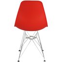 Ver imagem 5 de Kit 4 Cadeiras Charles Eames Eiffel Base Metal Cromado Vermelha