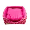 Cama Iglu E Toca Para Cachorro Luppet Luxo Rosa Geométrico - 3