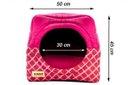 Ver imagem 5 de Cama Iglu e Toca para Cachorro Luppet Luxo Rosa Geométrico