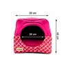 Cama Iglu E Toca Para Cachorro Luppet Luxo Rosa Geométrico - 5