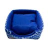 Cama Iglu E Toca Para Cachorro Luppet Luxo Azul Geométrico G - 2