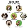 Cama Iglu E Toca Para Cachorro Luppet Luxo Azul Geométrico G - 6
