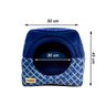Cama Iglu E Toca Para Cachorro Luppet Luxo Azul Geométrico G - 8