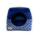 Ver imagem 1 de Cama Iglu e Toca para Cachorro Luppet Luxo Azul Geométrico G