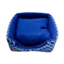 Ver imagem 2 de Cama Iglu e Toca para Cachorro Luppet Luxo Azul Geométrico G