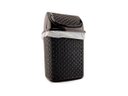 Ver imagem 7 de Kit Escorredor de Pratos + Lixeira Basculante 4,5L + Porta Detergente e Esponja Em Plástico Rattan