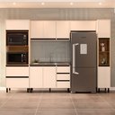 Ver imagem 1 de Cozinha Completa Koya 10 Portas 4 Gavetas 40250031 Creme - Politorno