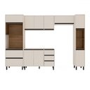 Ver imagem 2 de Cozinha Completa Koya 10 Portas 4 Gavetas 40250031 Creme - Politorno