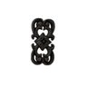 Florão Ornamento Grade em Ferro Fundido Decoração N01 17x8cm - 1