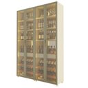 Ver imagem 2 de Cristaleira Bar 4 Portas Reflecta com Pés com LED com Espelho 100% MDF Prisma
