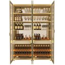 Ver imagem 4 de Cristaleira Bar 4 Portas Reflecta com Pés com LED com Espelho 100% MDF Prisma