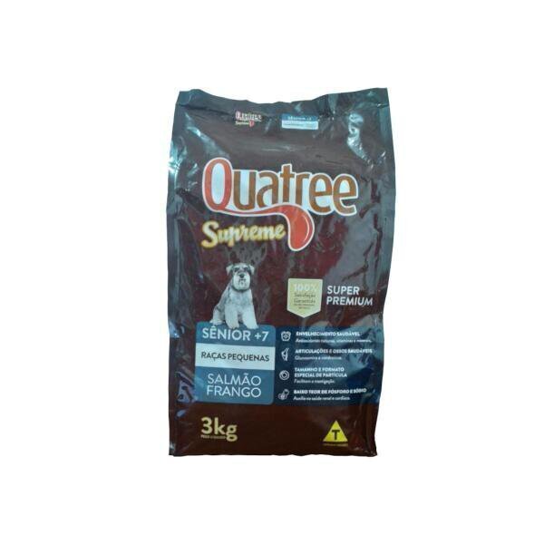 Ração Quatree Supreme Cachorro Senior +7 Raças Pequenas 3Kg - 1