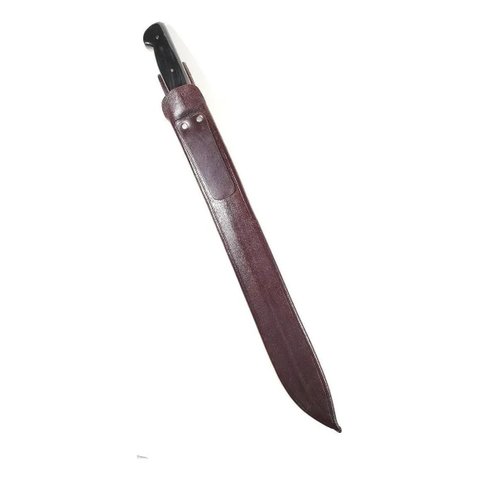 Facão Três Listras Gaúcho Inox 18 Cabo Chifre Bainha Reforça