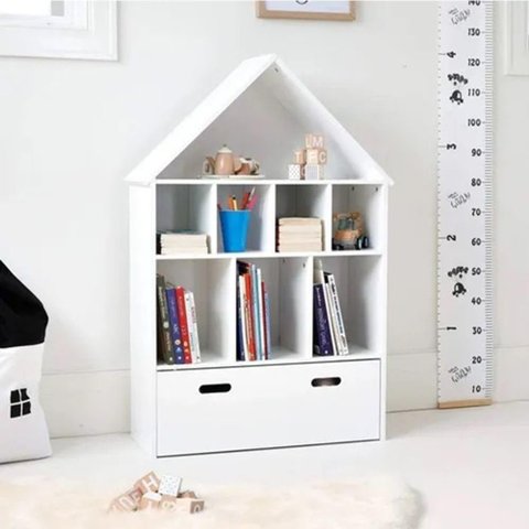 Casinha Organizadora Gael 100% Mdf Brinquedos Infantil