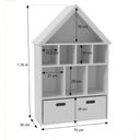 Ver imagem 5 de Casinha Organizadora Gael 100% Mdf Brinquedos Infantil