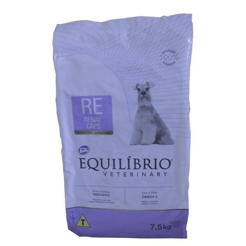 Ração Equilíbrio Veterinary Para Cachorros Renal 7,5Kg